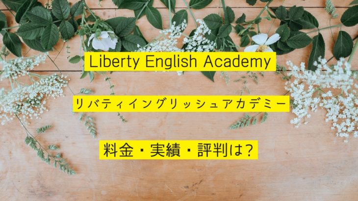 Liberty English Academyを紹介！料金・実績・評判は？